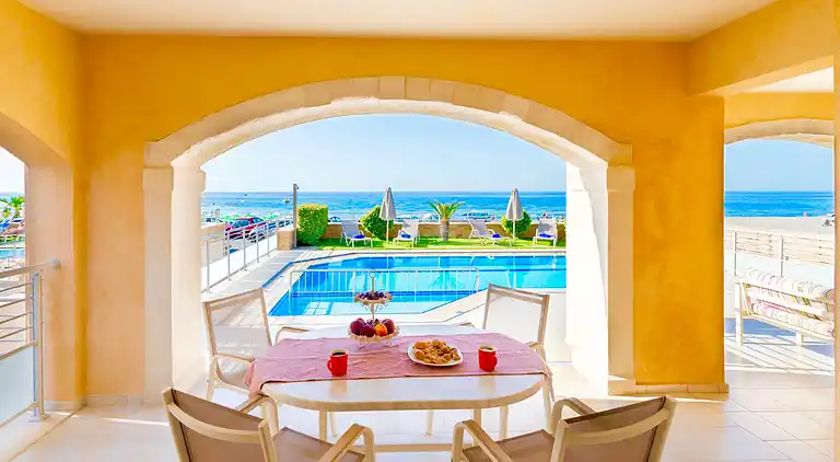 Beachfront Villa Avra with private swimming pool