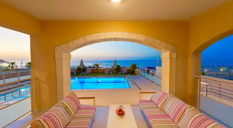 Beachfront Villa Avra with private swimming pool
