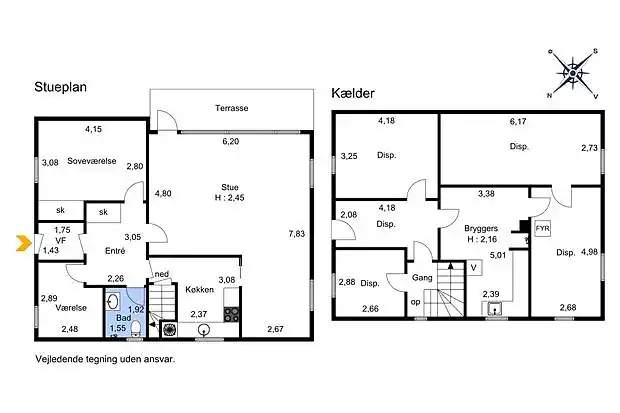 Charmerende byhus tæt på strand og natur