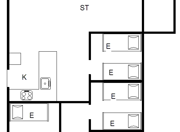 Sommerhus ved Rindby Strand