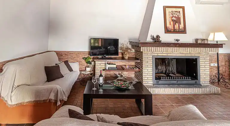 Feriebolig på bygda i Sevilla. Privat basseng. 6 pers