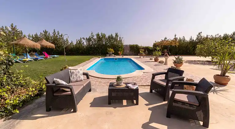 Feriebolig på bygda i Sevilla. Privat basseng. 6 pers