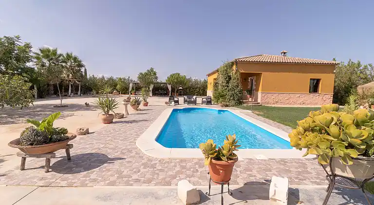 Feriebolig på bygda i Sevilla. Privat basseng. 6 pers