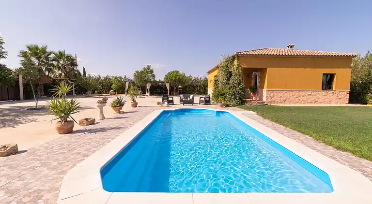 Feriebolig på bygda i Sevilla. Privat basseng. 6 pers