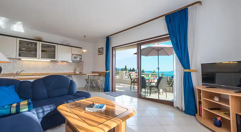 Apartment near Dubrovnik, Sea View, 2 Bedrooms, 4 Persons