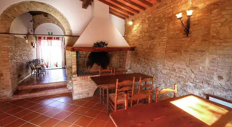 Gårdshus i San Giovanni d'Asso