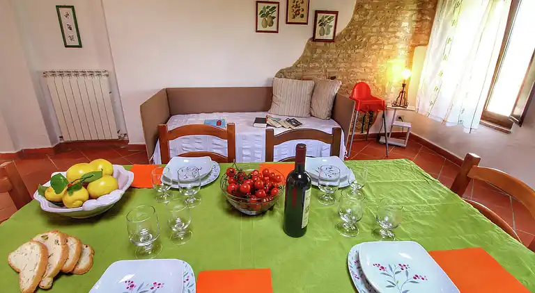 Gårdshus i San Giovanni d'Asso