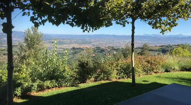 luxery apartment in Umbrian villa, view on Tiber valley 