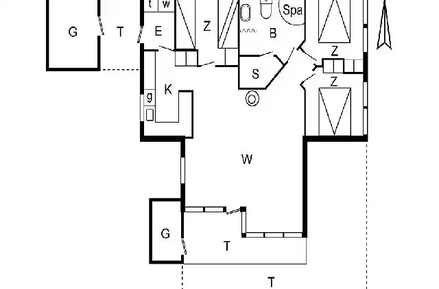 Flott feriehus nær Nordsjøen