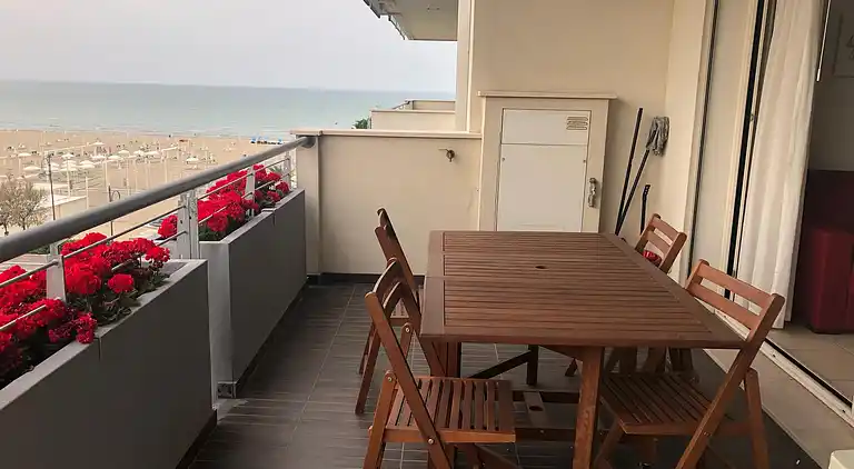 Apartment with sea view in Miramare di Rimini