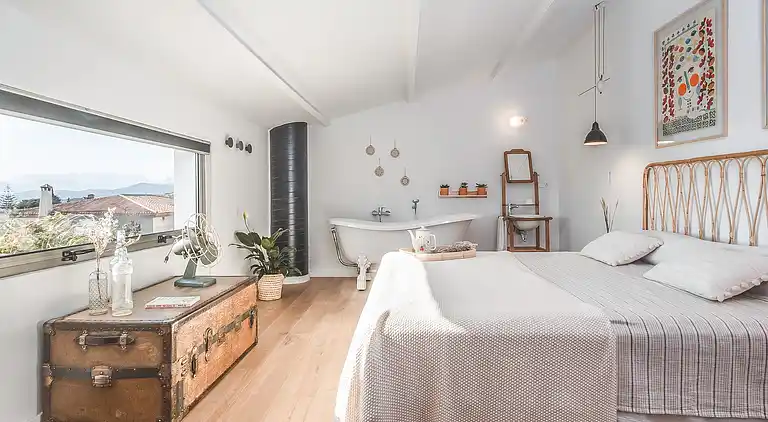 Modern rural home with pool and private chef