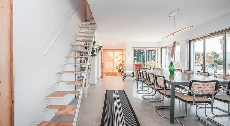 Modern rural home with pool and private chef