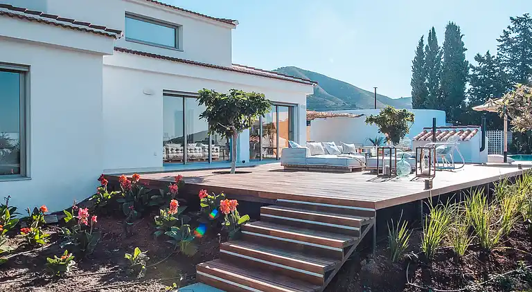 Modern rural home with pool and private chef