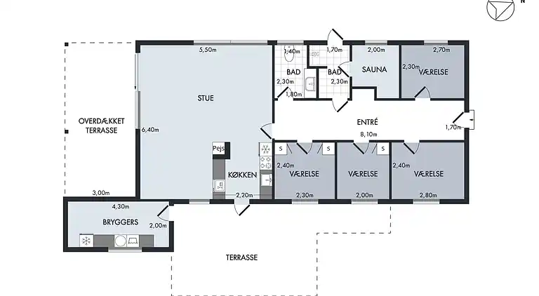 Dejligt sommerhus midt i skoven, tæt på vandet