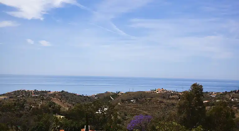 Holiday Home. El Palomar Azul. Pool and sea view