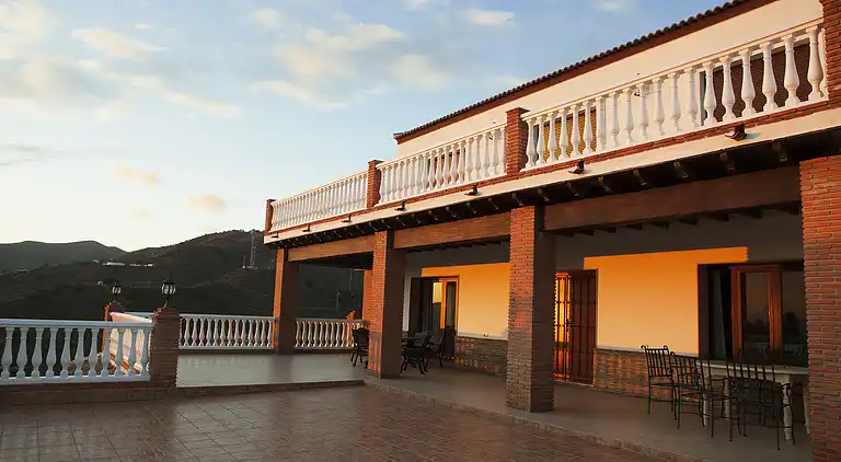 Holiday Home. El Palomar Azul. Pool and sea view