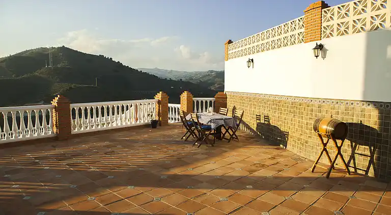 Holiday Home. El Palomar Azul. Pool and sea view