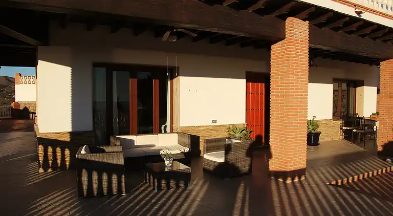 Holiday Home. El Palomar Azul. Pool and sea view