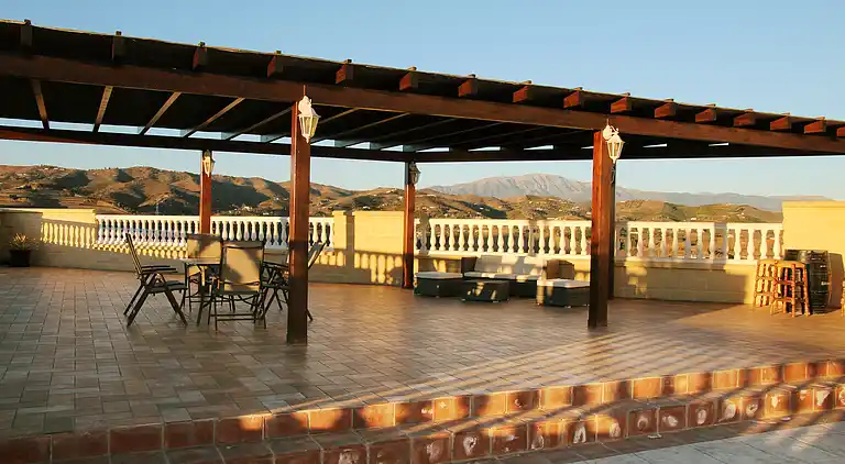 Holiday Home. El Palomar Azul. Pool and sea view