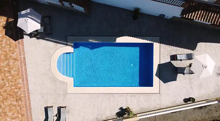 Holiday Home. El Palomar Azul. Pool and sea view