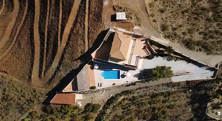 Holiday Home. El Palomar Azul. Pool and sea view