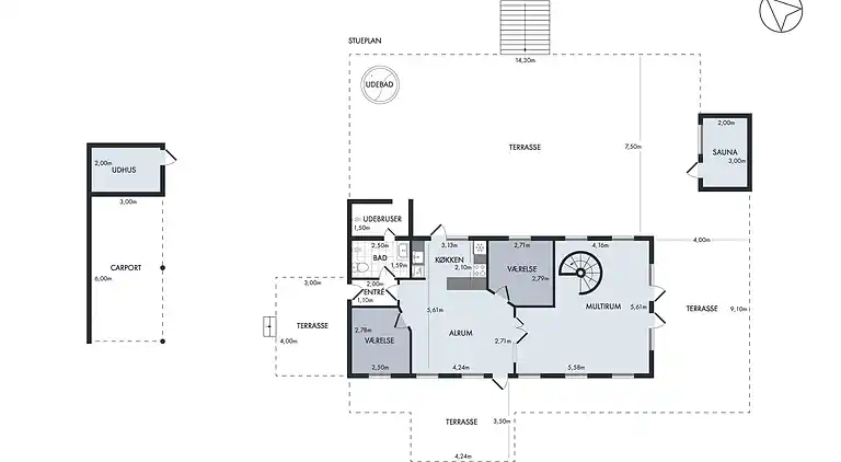 Sommerhus ved Vibæk Strand