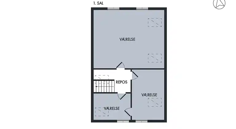 Unikt beliggende sommerhus i første række. 