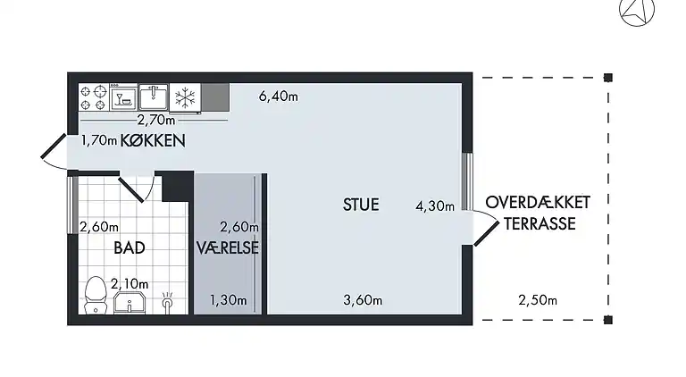 Hyggelig ferielejlighed tæt på stranden