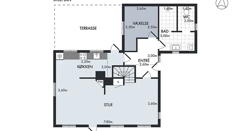 Charmerende byhus i hyggelige Svaneke