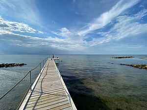 Smukke solnedgange 100 meter fra stranden