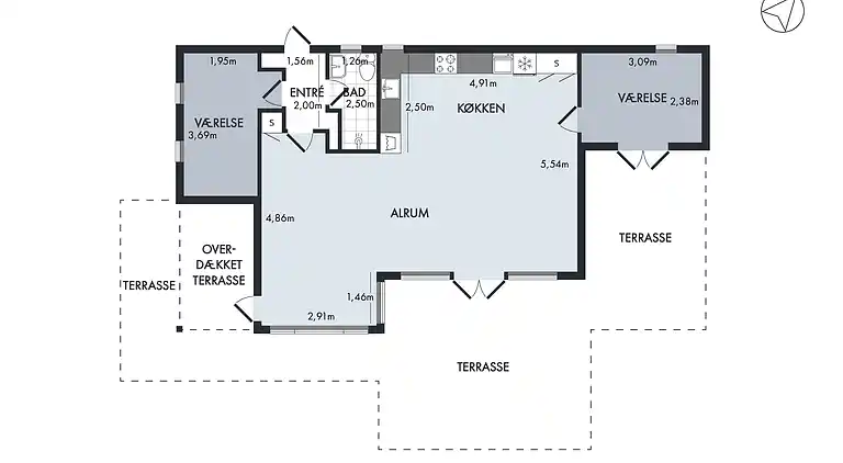 Neu restauriertes Sommerhaus mit Meerblick