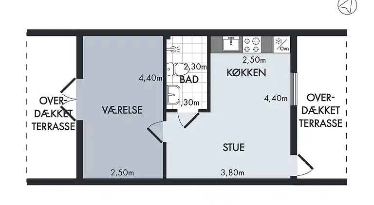 Ferielejlighed på Bornholms klipper