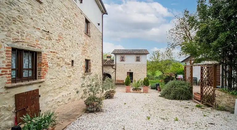 Gårdshus i Città di Castello