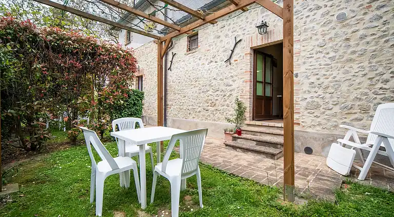 Gårdshus i Città di Castello