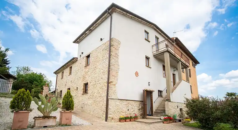 Gårdshus i Città di Castello
