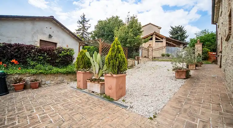 Gårdshus i Città di Castello