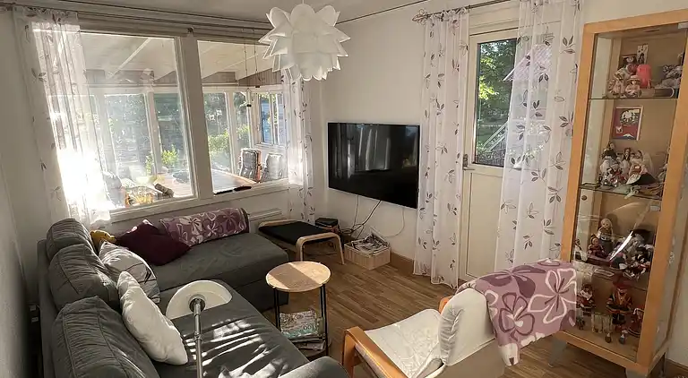 Hemtrevlig stuga med fantastisk utsikt över sjön Bolmen