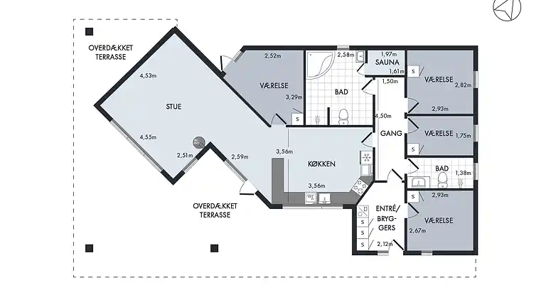 Home for the family in quiet surroundings