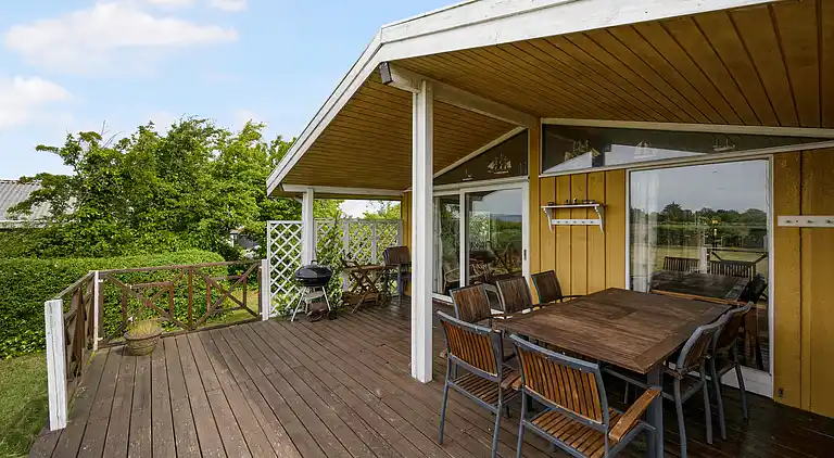 Vakre solnedganger 100 meter fra stranden