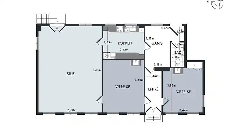 Gemütliches Haus in Hafennähe in Gudhjem