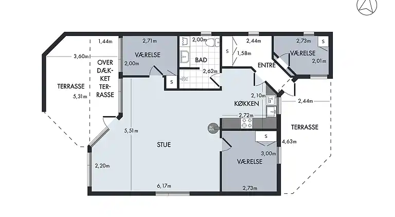 Familievenligt sommerhus tæt på strand