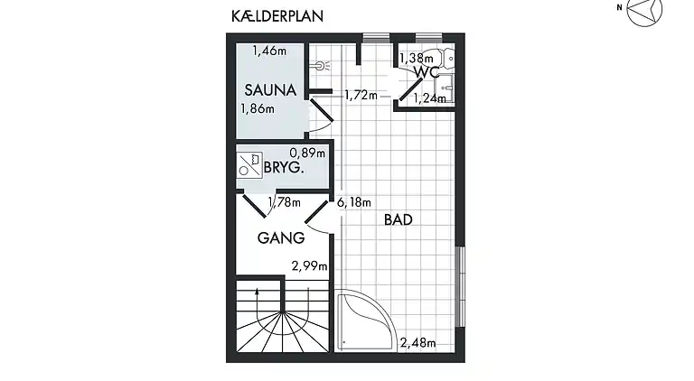 Skønt hus i 1. række til vandet i skøn natur