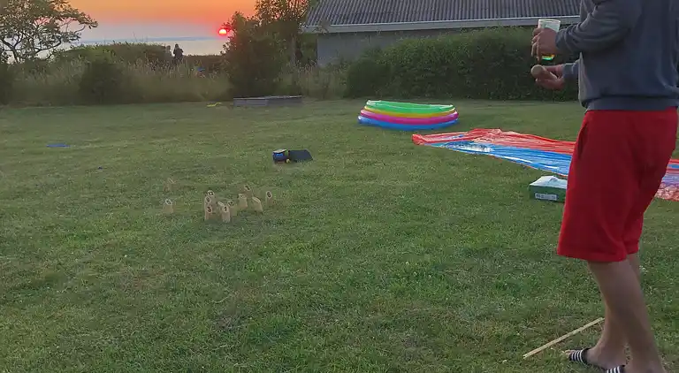 Vakre solnedganger 100 meter fra stranden