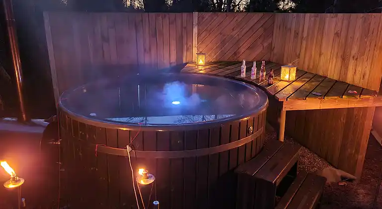 Ferienhaus mit Whirlpool und Außenwhirlpool