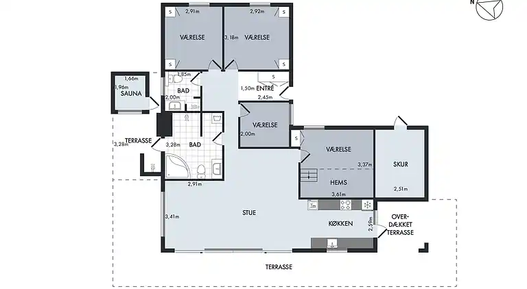 Nyt sommerhus fra 2021 med havudsigt