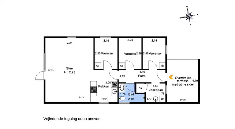 Familievenlig sommerhus ved Vesterhavet