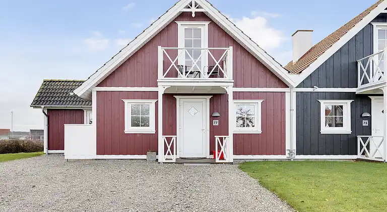 Charmerende rækkehus ved strand, skov og natur 