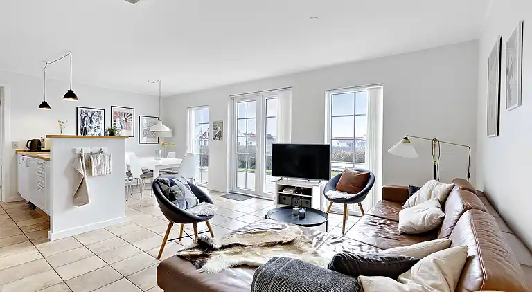 Charmerende rækkehus ved strand, skov og natur 