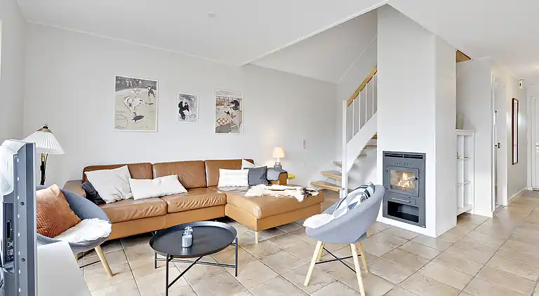 Charmerende rækkehus ved strand, skov og natur 