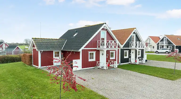 Charmerende rækkehus ved strand, skov og natur 